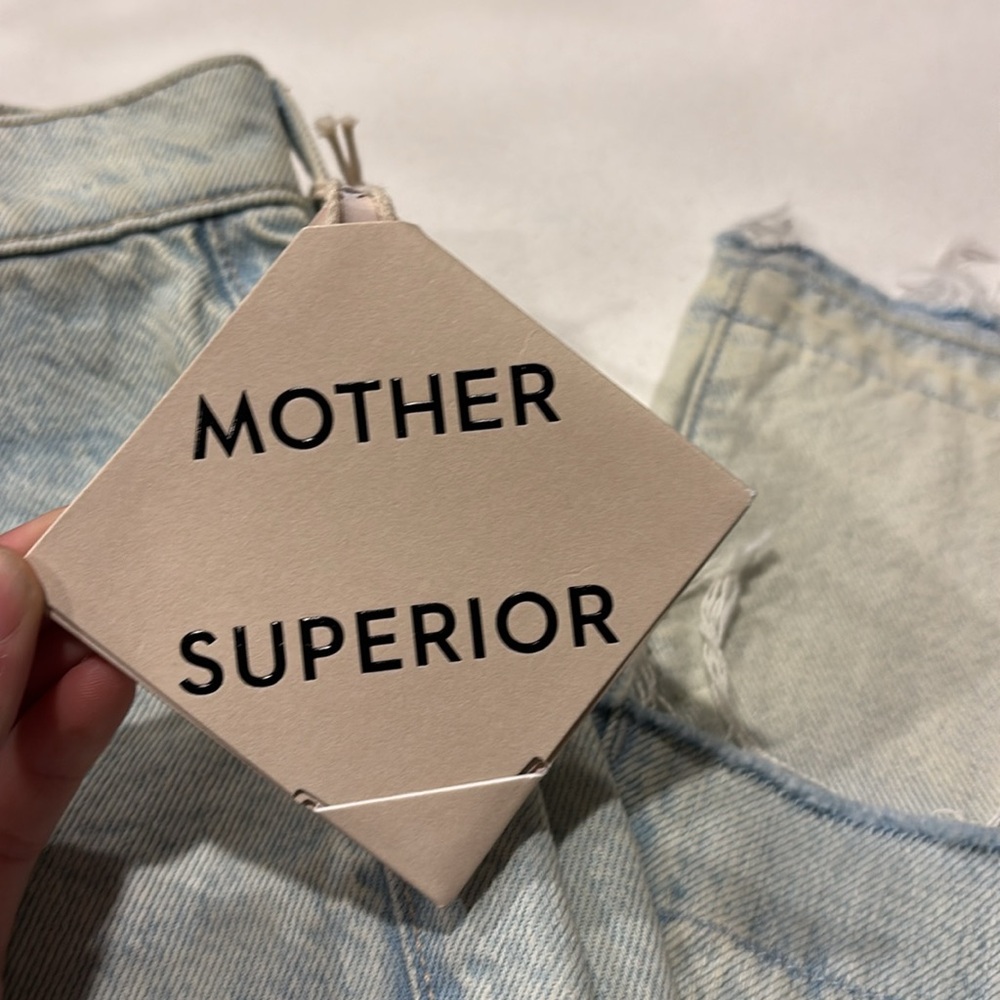 NWT Mother Superior The Insider Double Double Hover Jeans in Sideways Size 27 - Picture 4 of 8